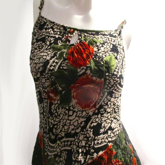 🌹Boho Patchwork Floral Dress by Capricorn – Size L🌹 - Picture 1 of 11
